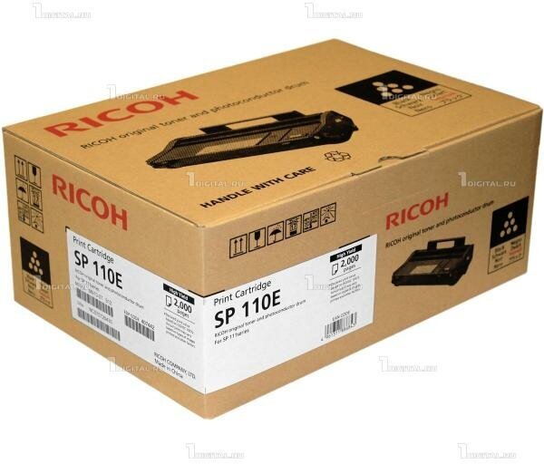 Принт-картридж Ricoh SP110E (407442) черный для Aficio SP 110, SP 111 / SP 111SU / SP 111SF (2K)