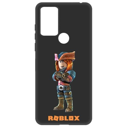 Чехол-накладка Krutoff Soft Case Roblox-Эзебель для TCL 30 SE черный чехол накладка krutoff soft case roblox пигги для tcl 30 se черный