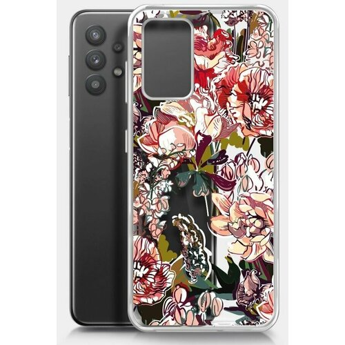 Чехол (клип-кейс) BORASCO ArtWorks, для Samsung Galaxy A32, прозрачный/рисунок [51420] чехол клип кейс borasco artworks для apple iphone 12 12 pro прозрачный рисунок [51248]