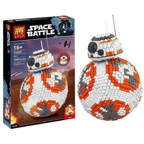 Конструктор Звездные воины Дроид BB-8, 2069 деталей Crazy Daizy