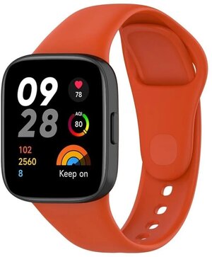 Ремешок силиконовый для Redmi Watch 3, оранжевый
