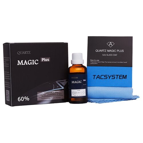 TAC System QUARTZ MAGIC PLUS Кварцевая защита ЛКП, дисков, пластика , фар, 50 мл.