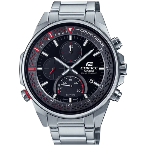 Наручные часы CASIO Edifice, серебряный, черный наручные часы casio edifice черный серебряный