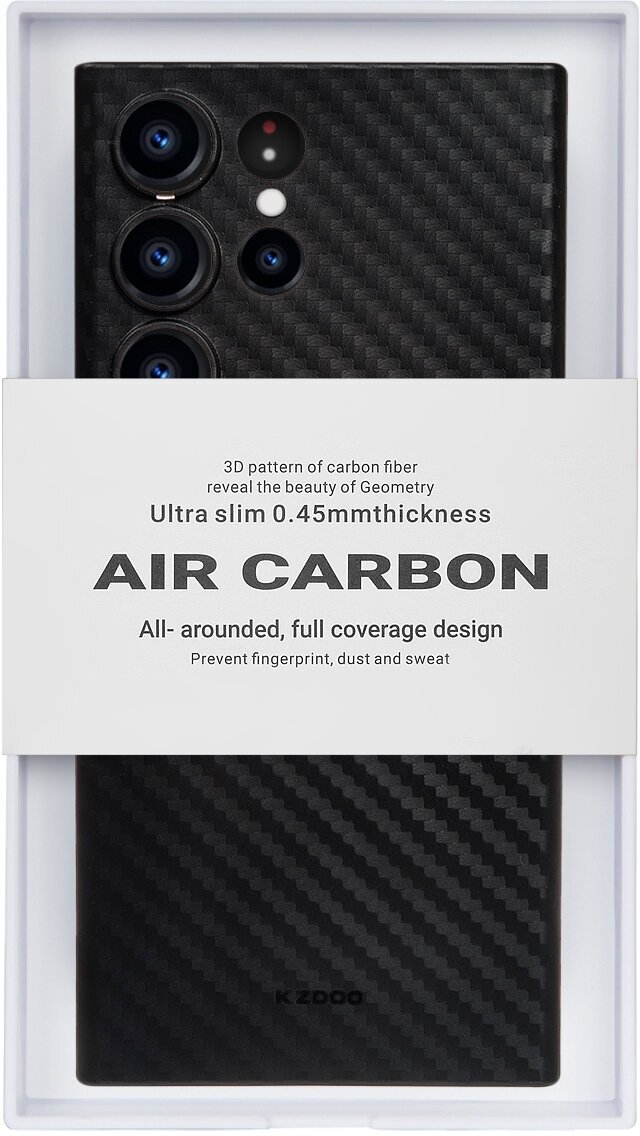Чехол для Samsung Galaxy S23 Ultra AIR Carbon-Чёрный