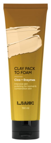 L.SANIC Cica & Enzymes Clay Pack to Foam Глиняная маска-пенка для умывания с экстрактом центеллы азиатской и энзимами