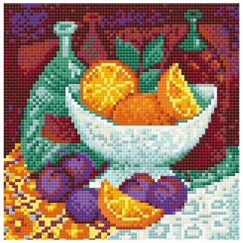 фото Апельсины набор для выкладывания стразами 20х20 риолис ам0034