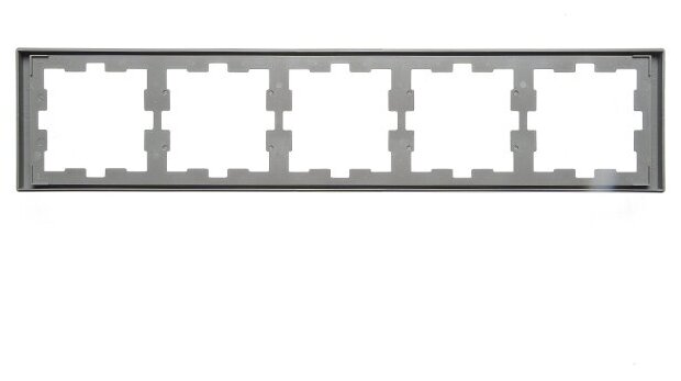 Рамка на 5 постов Schneider Electric MERTEN D-LIFE MTN4050-6536 - фото №3