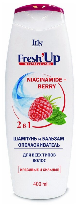 IRIS Fresh Up Шампунь и бальзам-ополаскиватель для всех типов волос, 400 мл