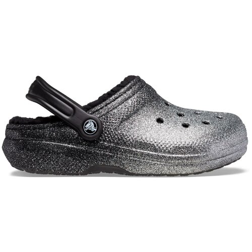 Сандалии Crocs Classic Glitter Lined Clog W Black/Silver (EUR:36-37)