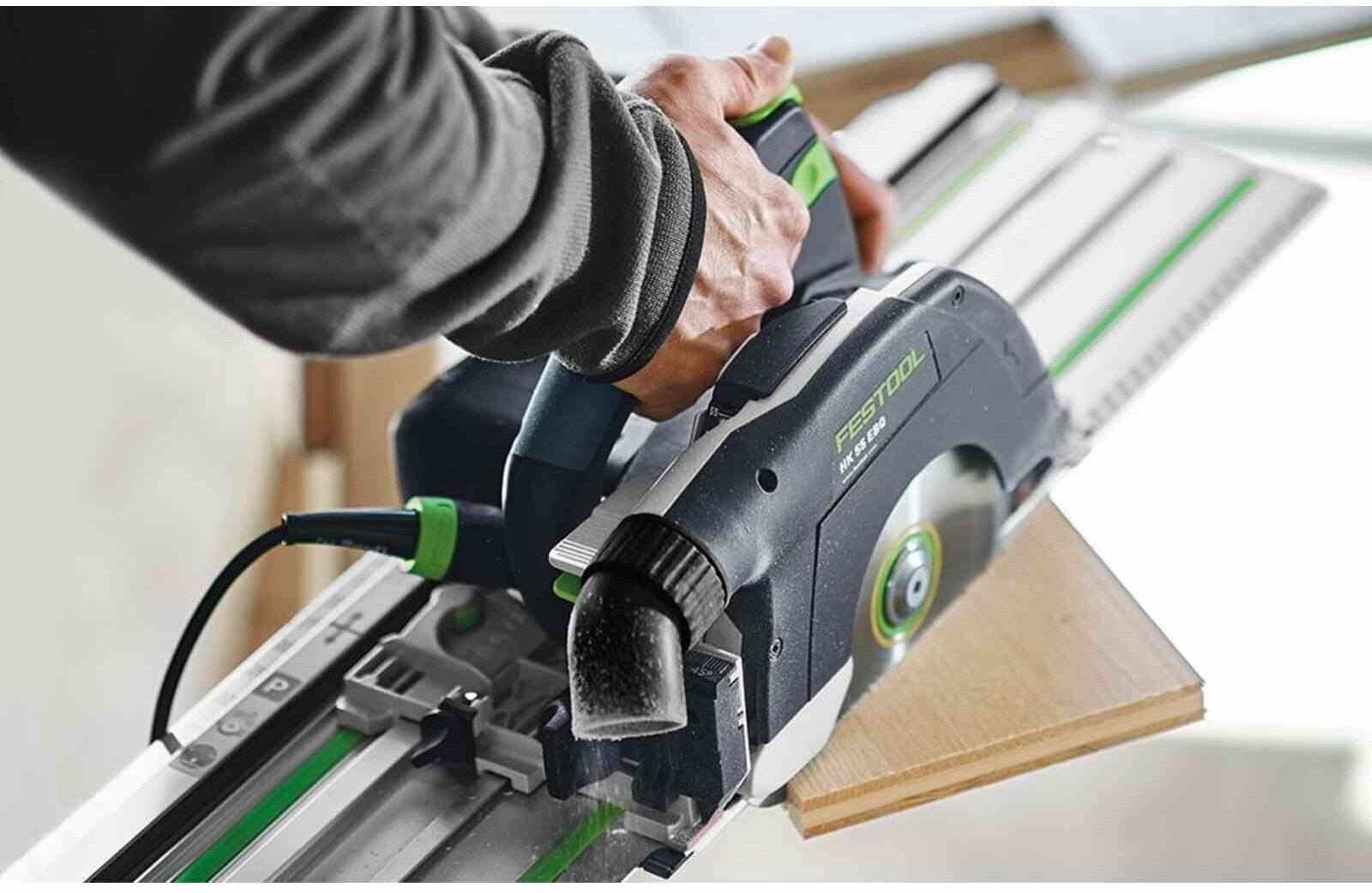 Дисковая пила Festool HK 55 EBQ-Plus-FS, 1200 Вт белый - фотография № 6