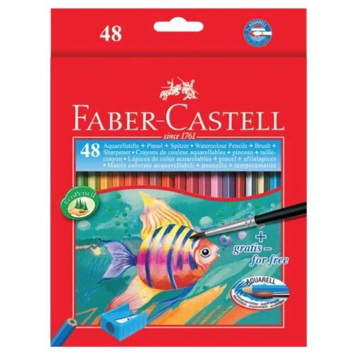 фото Faber-castell акварельные карандаши colour pencils 48 цветов (114448)