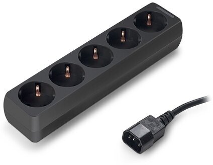 Сетевой фильтр ExeGate 5 Sockets 1.2m SPU-5-1.2B Black 221201