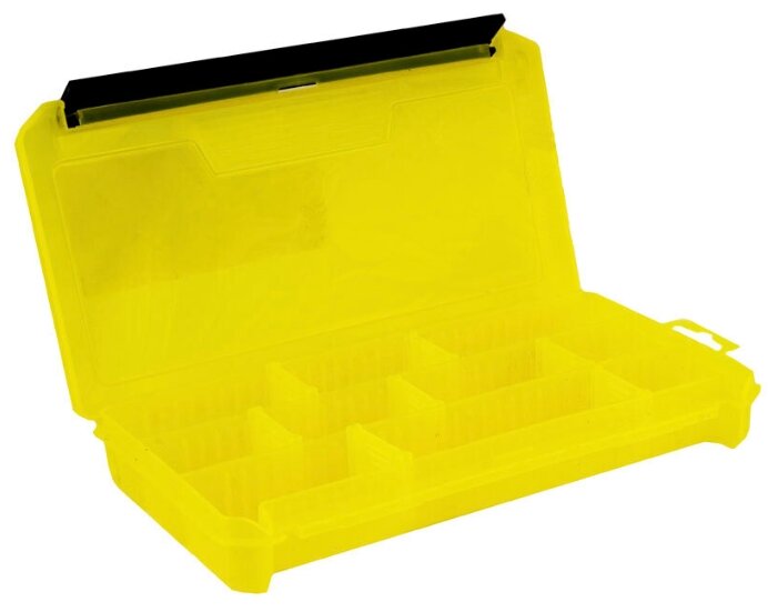 Коробка Три Кита КДП-2 (23 х 11.5 х 3.5см), жёлтая, для приманок