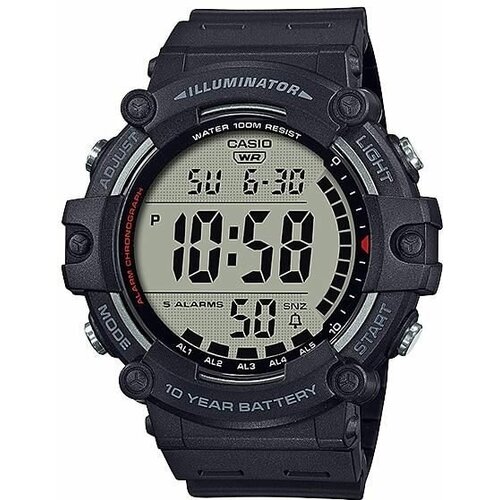 Наручные часы CASIO AE-1500WH-1A, черный часы наручные casio ae 1500wh 1avef