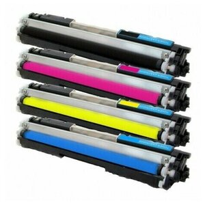 Картриджи для HP 126A (CE310A, CE311A, CE312A, CE313A) черный, голубой, желтый, пурпурный для лазерного принтера HP