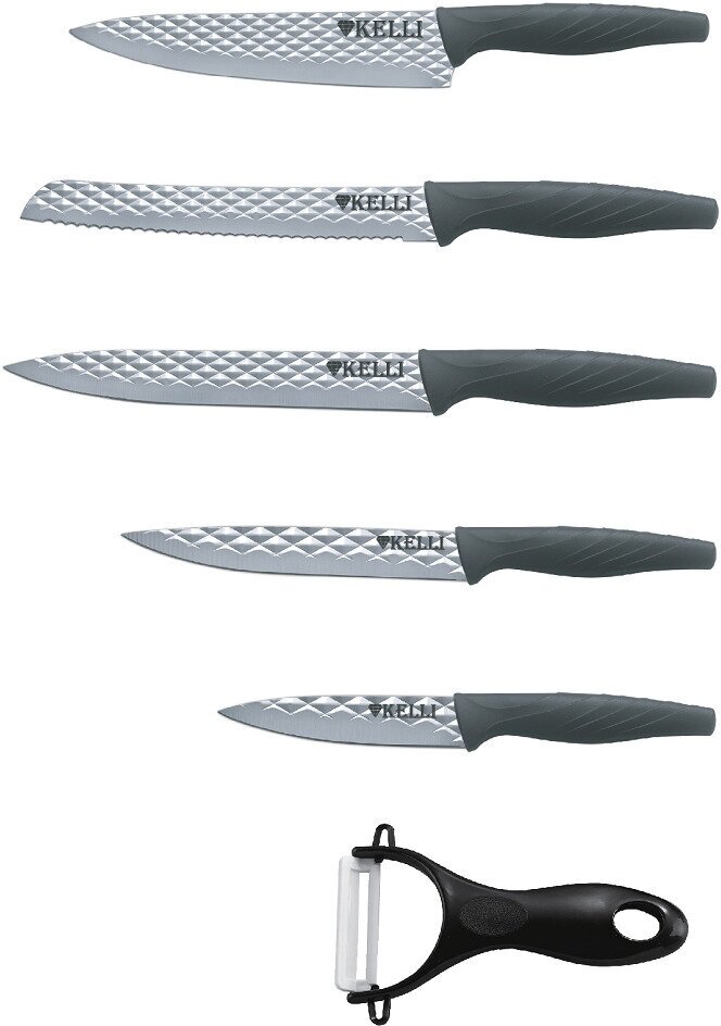 Набор кухонных ножей Kelli KL-2032 из 6 предметов