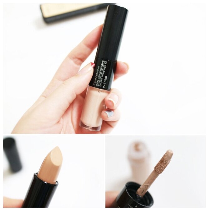 Консилер двойной The Saem Cover Perfection Ideal Concealer Duo1.5Natural Bei - фото №8