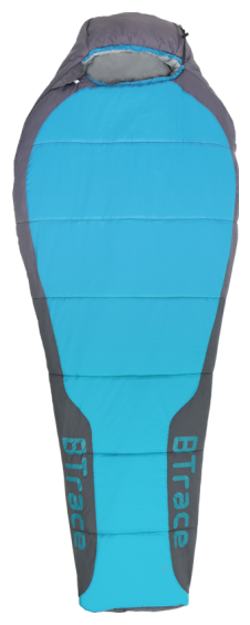 Спальный мешок Btrace Snug S size, левый серый-синий