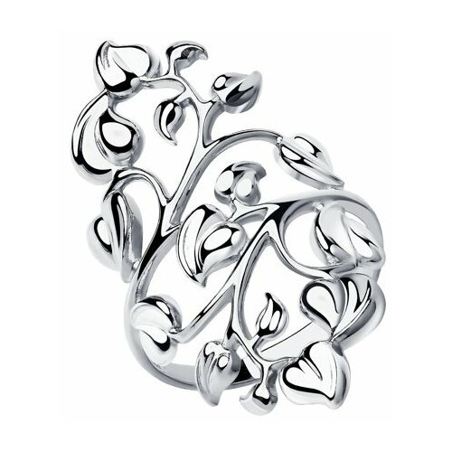 фото Кольцо diamant online, серебро, 925 проба, размер 19