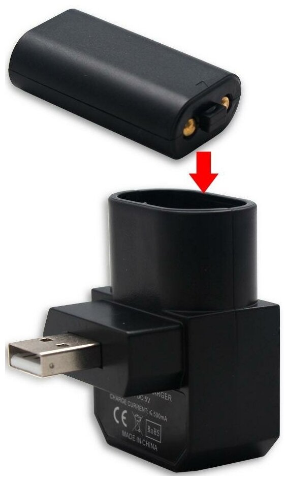 Зарядная станция USB для аккумуляторов + аккумулятор OIVO (IV-X1006) (Xbox One)