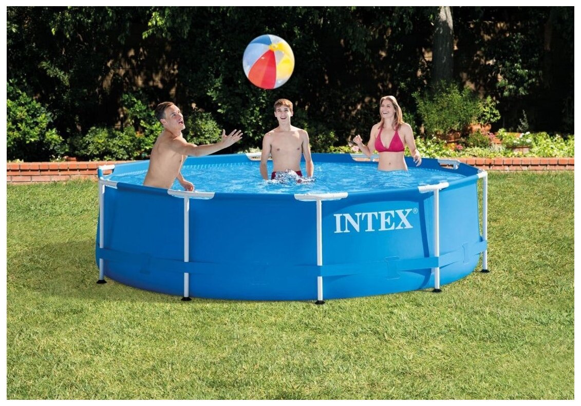 Каркасный бассейн Intex Metal Frame Pool 305x76 см 28200 - фотография № 4