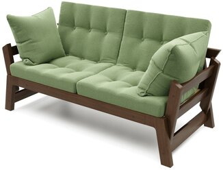Диван кушетка Soft Element Моди, массив дерева, рогожка, Olive венге, на дачу, на кухню, на балкон