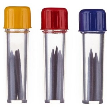 Attache Грифели для циркуля запасные в пенале SA001A (382392), красный/синий/желтый
