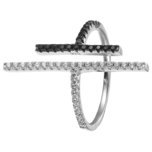 фото Element47 кольцо из серебра 925 пробы с кубическим цирконием wr24722-m_001_wg, размер 18