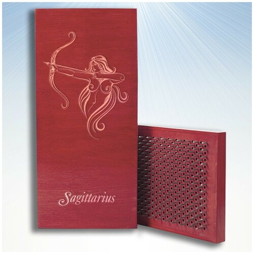 фото Доска садху с динамическими гвоздями, знаки зодиака - 3010 красная goodwood