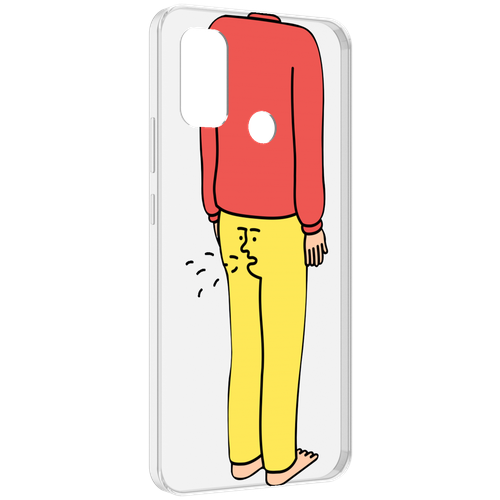 Чехол MyPads смешной-мужчина для UleFone Note 10P / Note 10 задняя-панель-накладка-бампер
