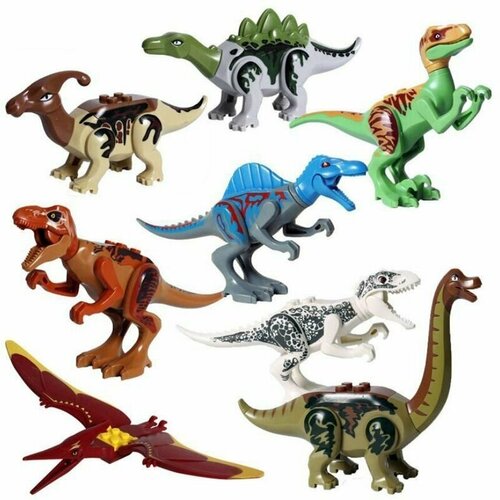 Набор фигурок динозавров Парк Юрского Периода, 8 штук