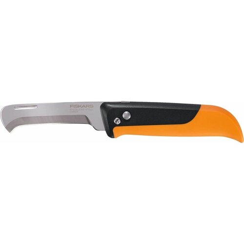 Нож садовый Fiskars K80 малый черный/оранжевый (1062819)