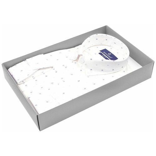 фото Рубашка poggino 6001-17 цвет белый размер 48 ru / m (39-40 cm.)