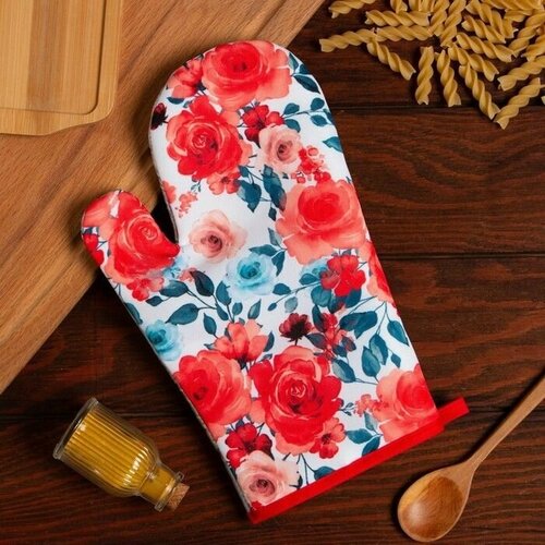 Варежка Розы 26х16 см 100 пэ 850₽