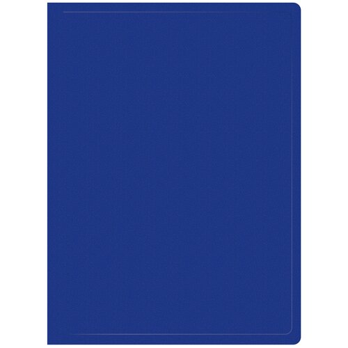 Папка файловая пластиковая 100 карманов синяя (п/упаковка) (1772)