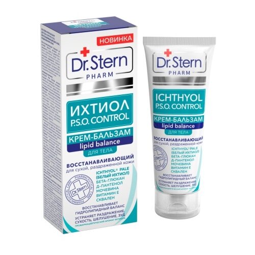 Купить Dr. Stern Крем для тела Ichthyol P.S.O. восстанавливающий для сухой, раздраженной кожи, 75 мл
