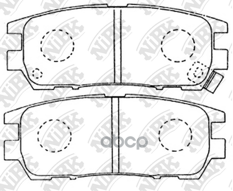 Колодки Тормозные Дисковые | Зад | NiBK арт. PN3280