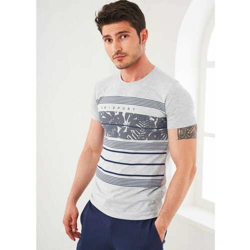 фото Футболка relax mode, размер 46, серый