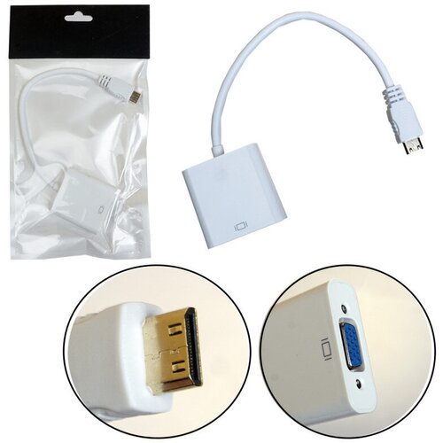 Кабель-переходник Mini HDMI M to VGA F