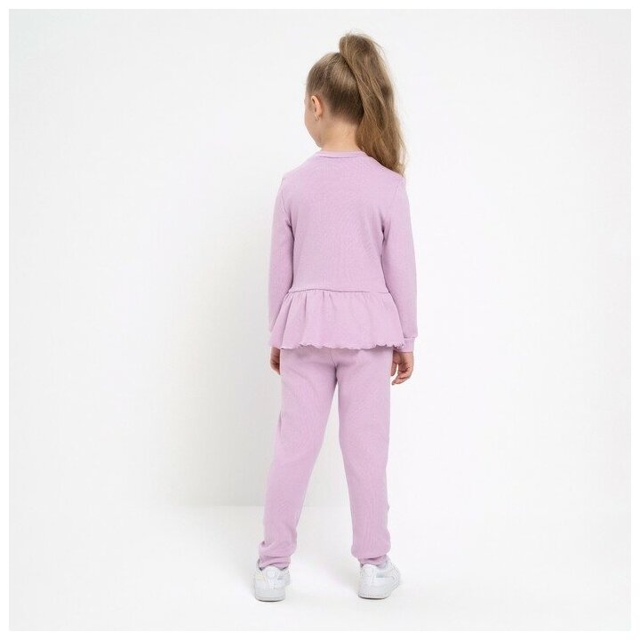 Комплект одежды Minaku, размер 116, фиолетовый