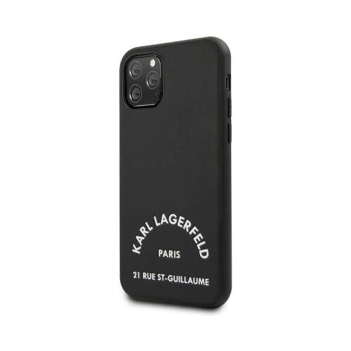 Чехол Karl Lagerfeld PU Leather Rue Saint Guillaume Hard для iPhone 11 Pro Max, черный