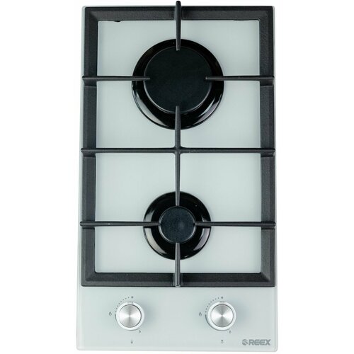 Газовая варочная панель REEX PG-3020EP Whgl белое стекло чугунные решетки без газ-контроля 991900₽