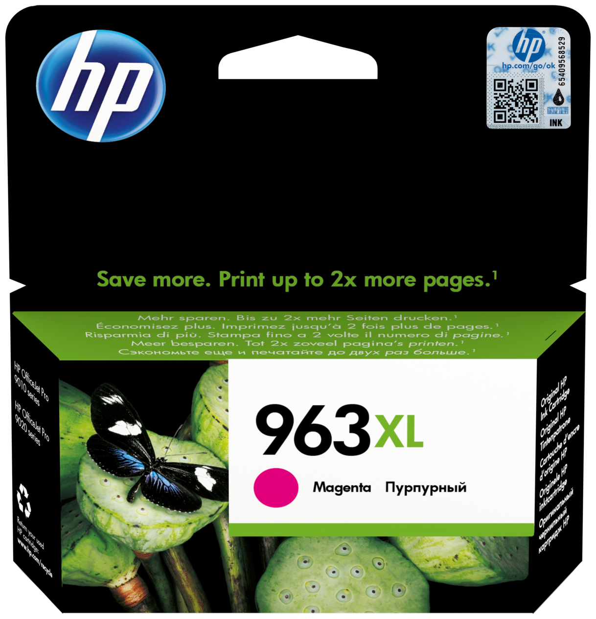 Картридж HP 963XL для HP OfficeJet Pro 901x/902x 1600стр Пурпурный 3JA28AE