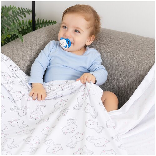 Пеленки для новорожденных трикотажные Восторг милые котята (1 шт, интерлок)