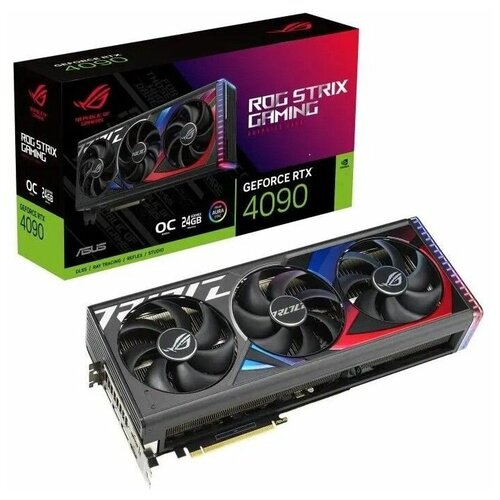 Видеокарта Asus Rog-strix-rtx4090-24G-gaming /RTX4090, HDMI*2, DP*3,24G, D6X (90YV0ID1-M0NA00)