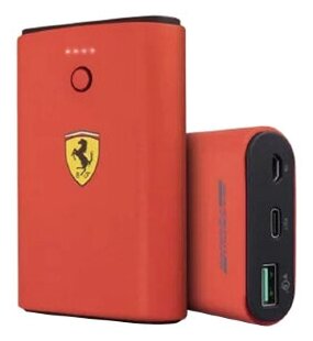 Портативный аккумулятор CG Mobile Ferrari USB-C PD in/out + USB QC3.0 7500 мАч, цвет Красный (FESPBAS75RE)