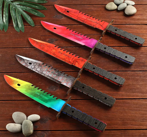 Сувенир деревянный нож CSGO M9, 2 модификация, 5 расцветов в фасовке, микс