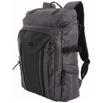 Рюкзак WENGER 15", серый / черный, полиэстер 900D/ М2 добби, 29х15х47 см, 20 л - изображение