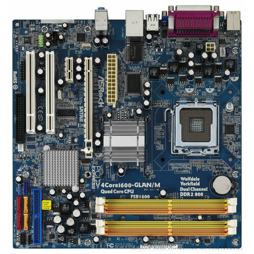 Материнская плата ASRock 4 Core1600-GLANM LGA 775 299000₽