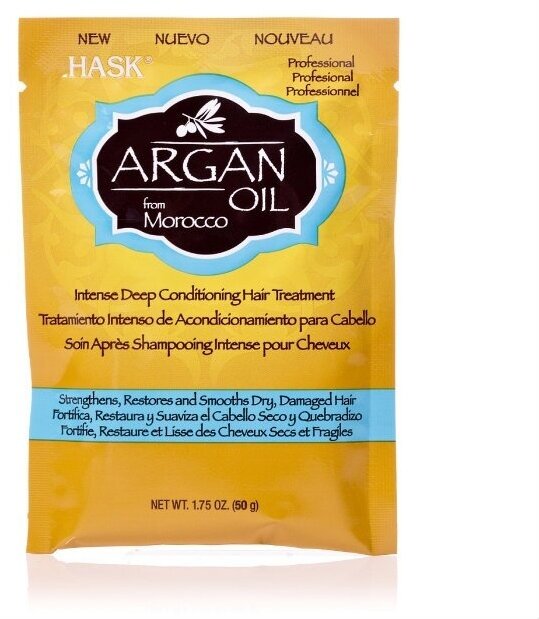 Hask Восстанавливающий кондиционер для волос с Аргановым маслом Argan Oil Repairing Deep Conditioner 50 мл 1 шт